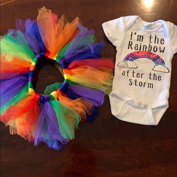 rainbow baby newborn outfit